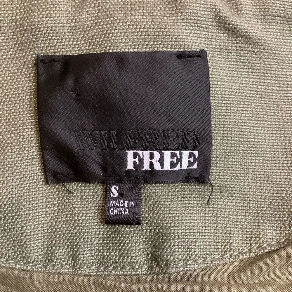 WILFRED FREE Olive Green Moto Jacket Size S - Picture 12 of 16